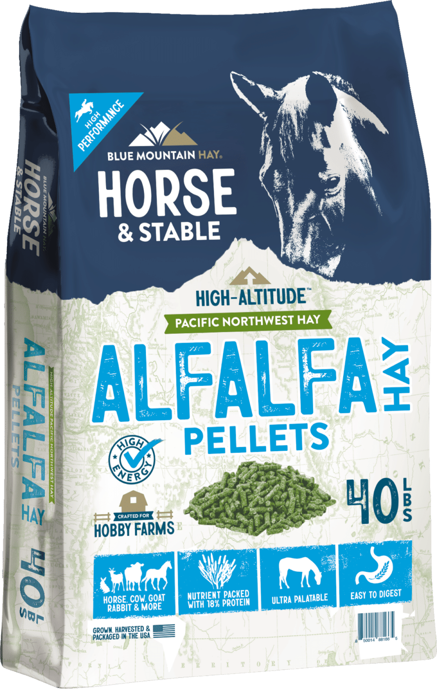 Alfalfa Hay Pellets for Horses | Fresh Pure Pellets | Blue Mountain Hay