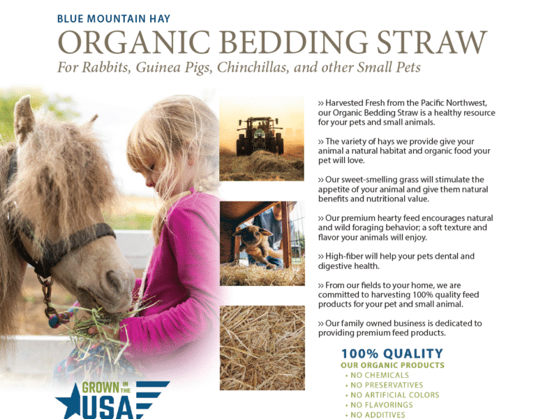 statistics for organic bedding straw for sale