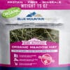 exterior of close-up of organic meadow hay for sale pouch for pets